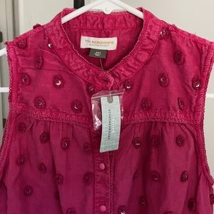 🌸 NWT Anthropologie Women’s Embroidered Top XSP